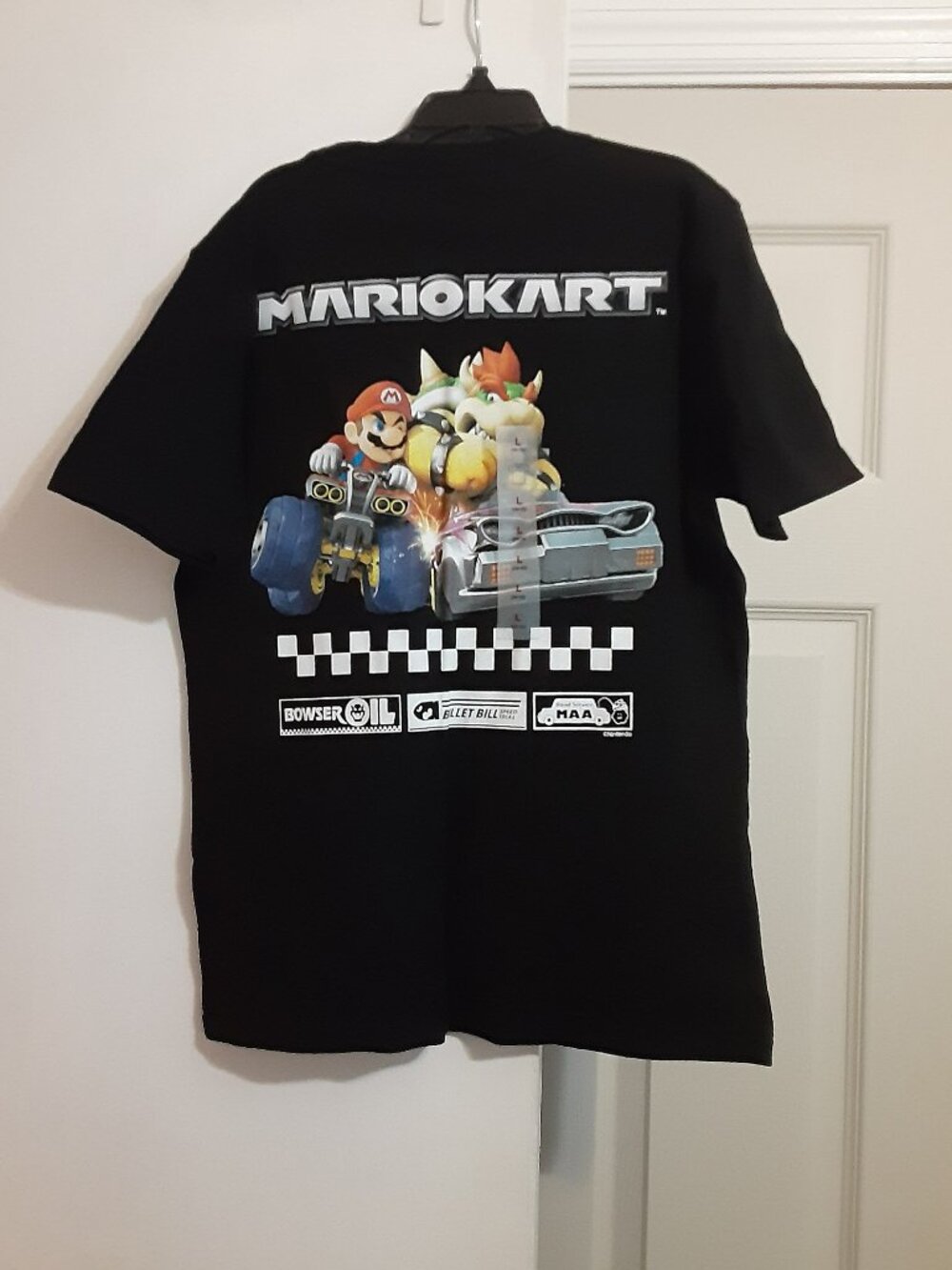 New! Mario Kart T-Shirt Boys Size L Short Sleeve
